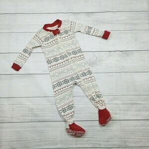 3/6m Burt's Bees Fair Isle Sleeper